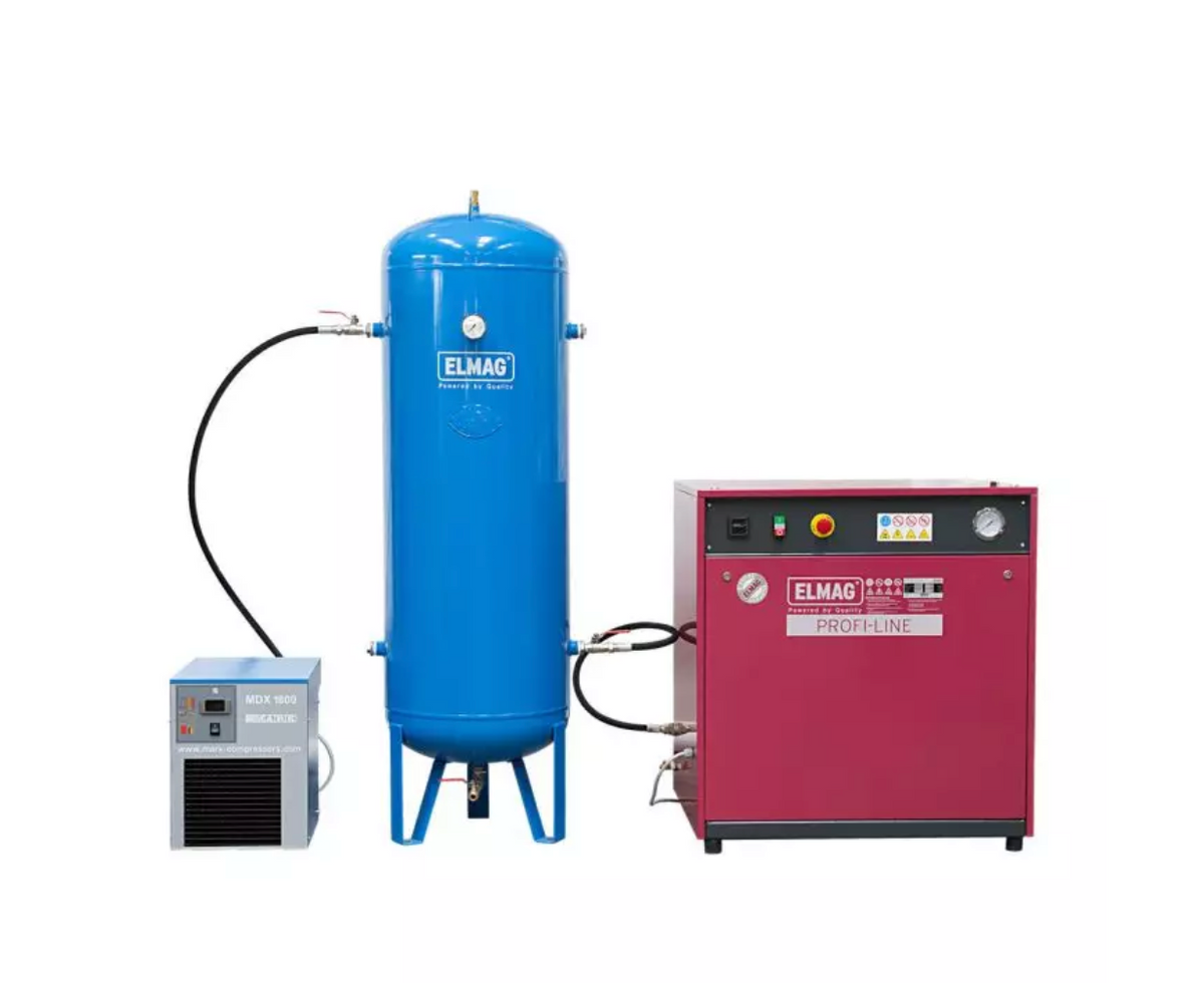 Kompressor PROFI-LINE 'SILENT' PL-S 1100/10/3 D - im Paket 2
