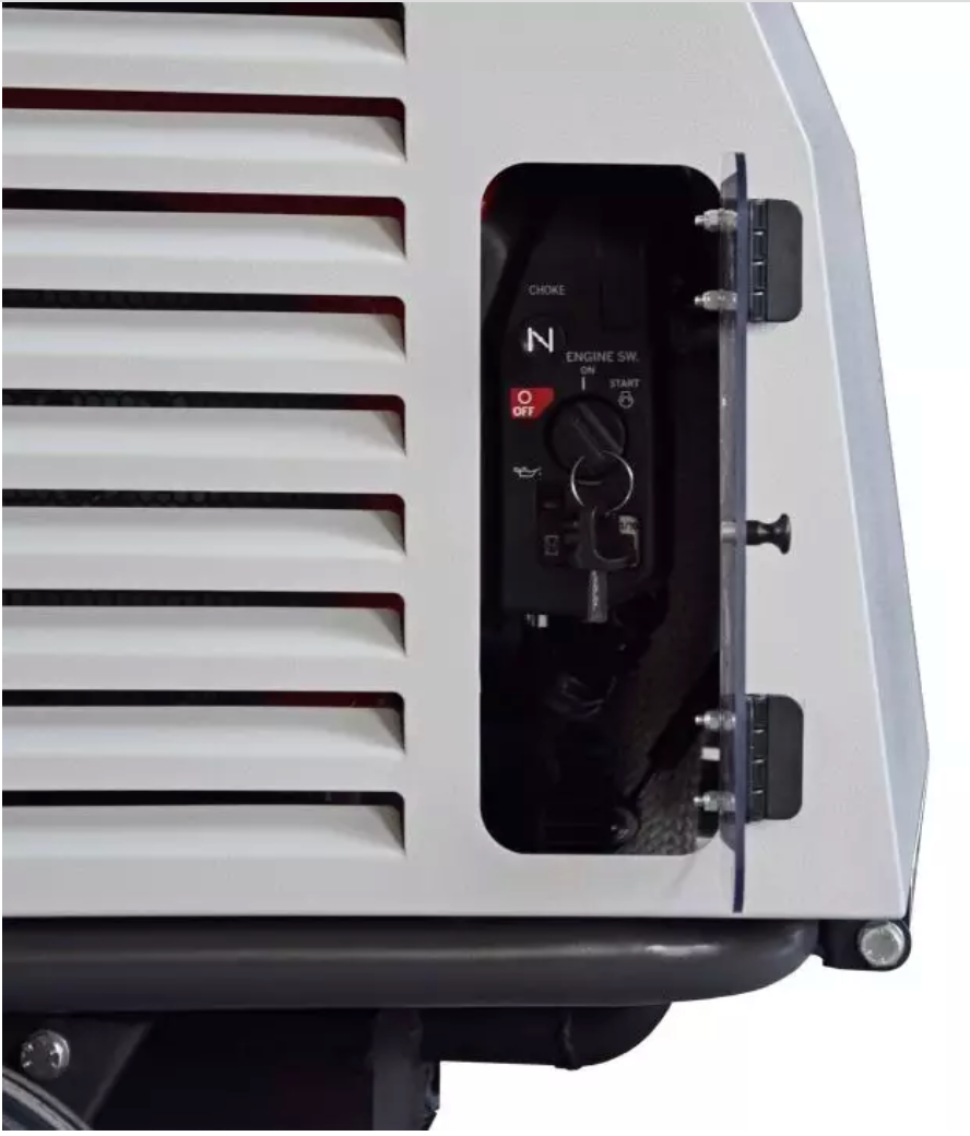 Mobiler Baustellenkompressor ROTAIR VRK FIBRA PLUS - 15 bar mit HONDA-Motor GX 690