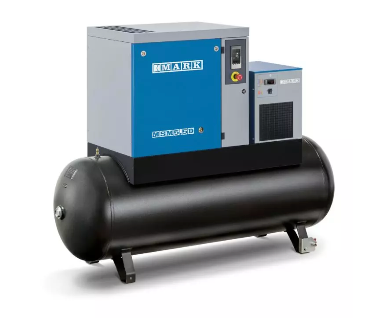 MARK-Schraubenkompressor MSM MAXI 5,5 D - 270/10bar - AD 2000 mit Trockner und ES4000 Connect
