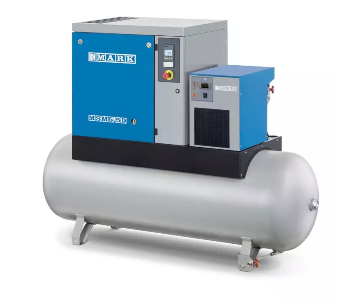 MARK-Schraubenkompressor MSM MAXI 7,5 DF - 500/13bar mit Trockner, Vorfilter und Steuerung ES4000 Connect