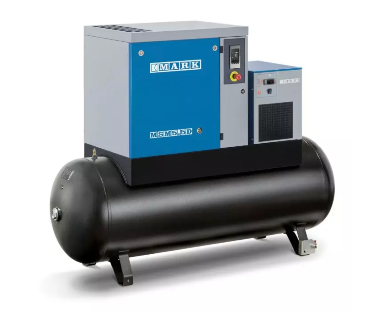 MARK-Schraubenkompressor MSM MAXI 11 DF - 500/13bar mit Trockner, Vorfilter und Steuerung ES4000 Connect