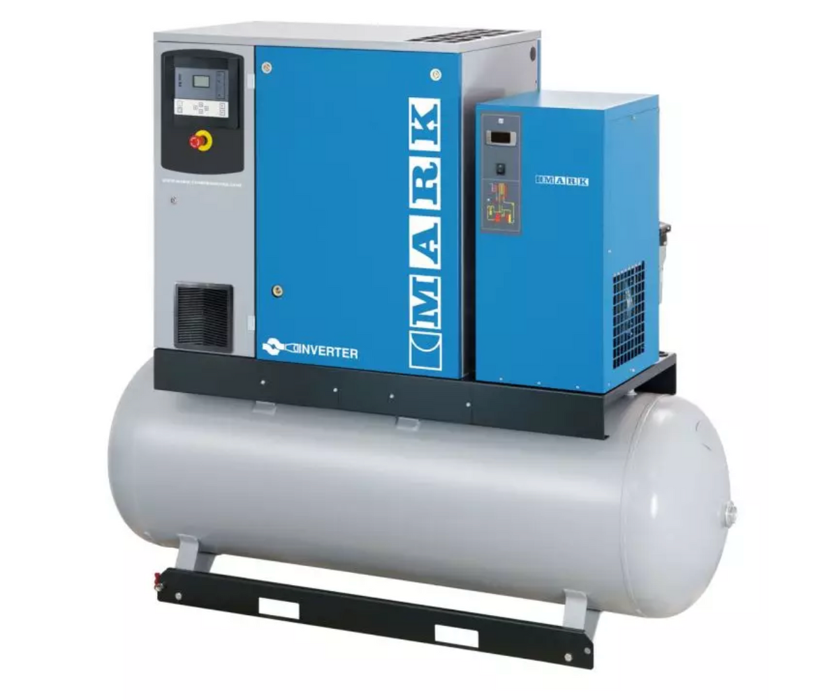 MARK Schraubenkompressor RMA 7,5-270 D, 5,5-13 bar 'IVR' Komplettgerät mit: 270 lt. Kessel, Kältetrockner MDX